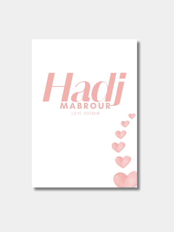 Hadj bedevaart kaart