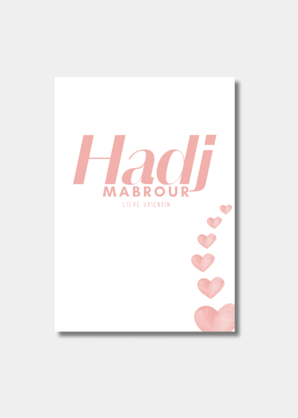 Hadj bedevaart kaart