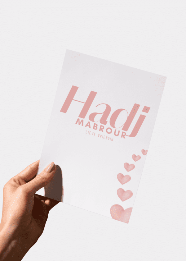 Hadj bedevaart kaart